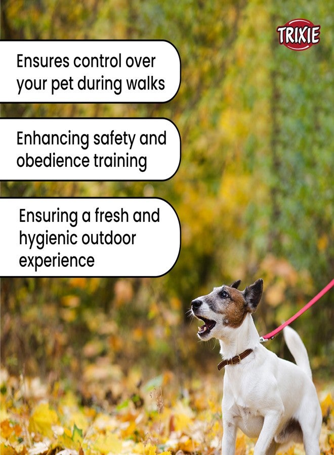 Trixie: - Classic Lead, Nylon Adjustable Dog Lead with Stainless Steel Hooks, Made, Padded Loop Gives a Comfortable Grip - (3.30 ft./20 mm, M-L) Red - Image 4